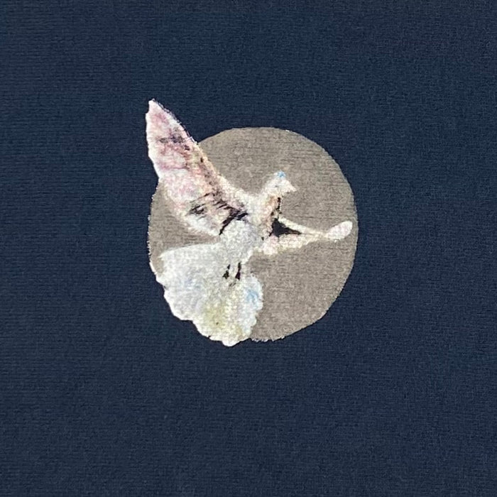 Jesus Is King 2019 Vinyl Dove Crewneck In Navy