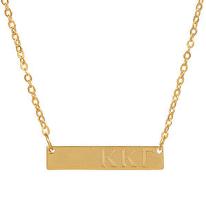 Kappa Kappa Gamma Bar Necklace