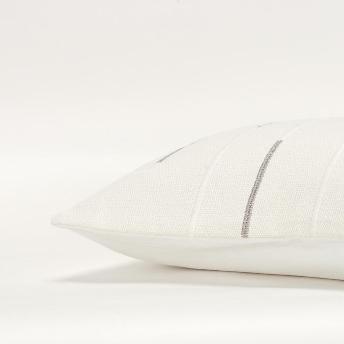 KAPPEL IVORY GEOMETRIC GLAM THROW PILLOW