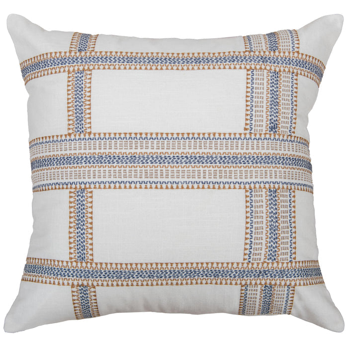 KEJSER IVORY STRIPE MODERN INDUSTRIAL  THROW PILLOW