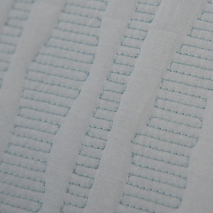 LUNDQVIST LIGHT BLUE STRIPE MODERN INDUSTRIAL  THROW PILLOW