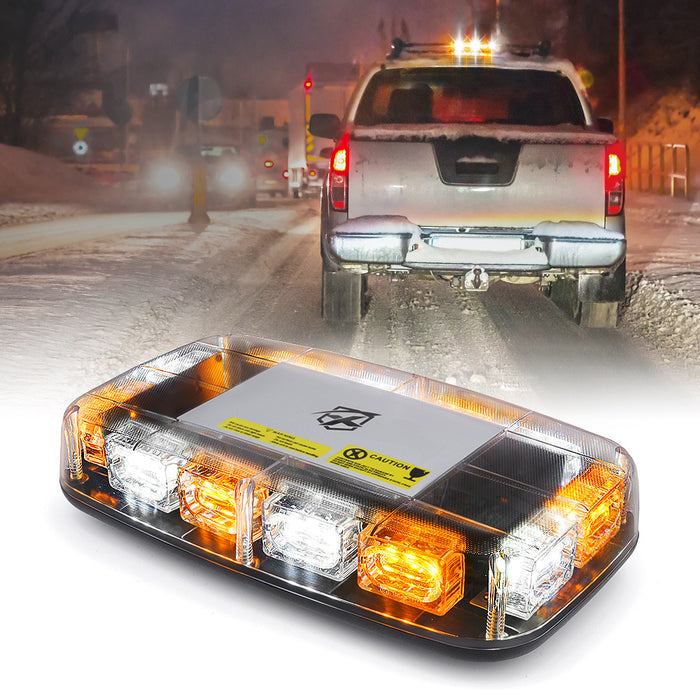 Magnetic LED Mini  Rooftop Strobe Light Bar – Emergency Warning Lights for Truck, Safety Vehicles | Blaze 2.0