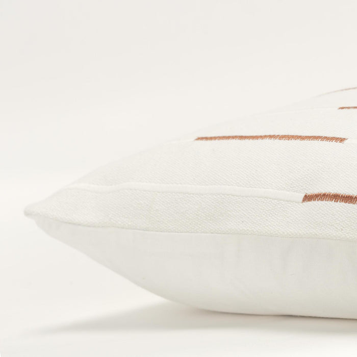 MEJER IVORY GEOMETRIC GLAM THROW PILLOW