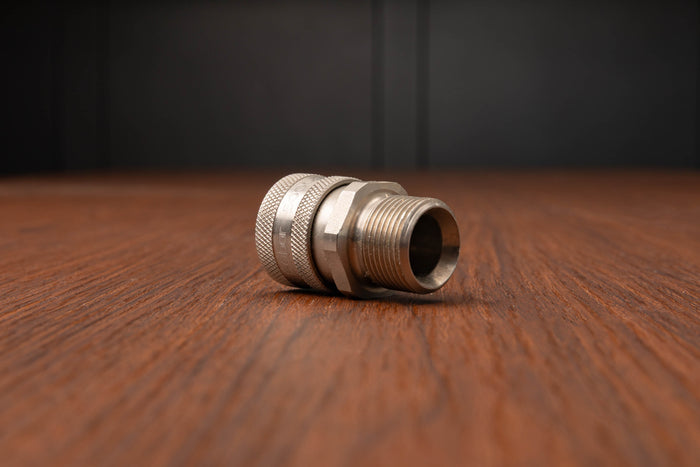 Mosmatic T304 SS M22 Male (15mm) to 3/8" QD Coupler
