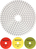Ocean Diamond Mustang 3-Step Polishing Pads 4 Inch for Stone