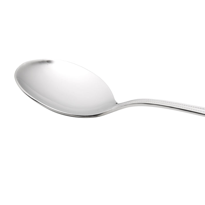 Oneida 2544SBLF Needlepoint 5 3/4" 18/8 Stainless Steel Extra Heavy Weight Bouillon Spoon - 12/Pack