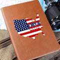 Our USA-All Stay Positive-Graphic Leather Journal