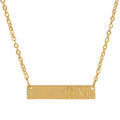 Phi Mu Bar Necklace