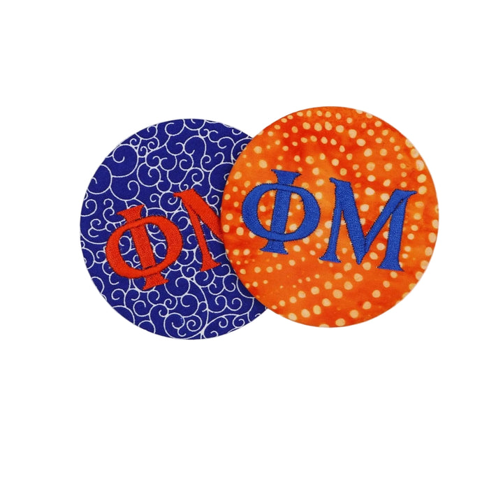 Phi Mu Game Day Embroidered Button