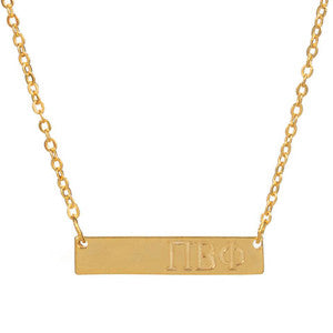 Pi Beta Phi Bar Necklace