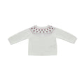 Plum Roses Knitted Sweater / Cardigan