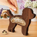 Dog Lovers,Dog Mom,Dog Dad,Pet Lovers,Pet Mom,Pet Dad,Memorial,Sad - Poodle Dog Memorial Shadowbox Fur Keepsake - Personalized Pet Shaped Wooden Keepsake