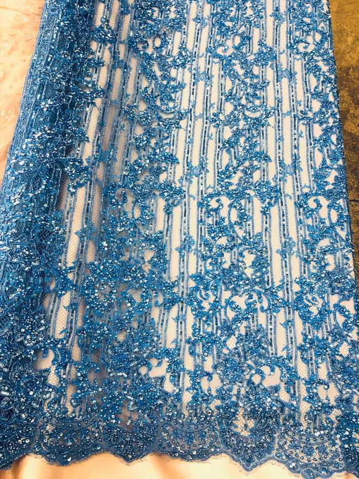 Rue hand beaded lace