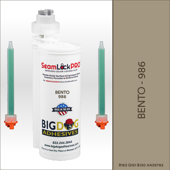 SeamLock PRO Bento Stone Color Adhesive Cartridge  Dripless SL9986