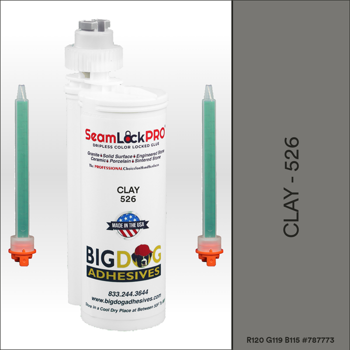 SeamLock PRO Clay Stone Color Adhesive Cartridge  Dripless SL9526