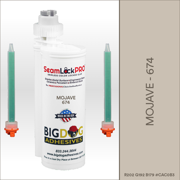 SeamLock PRO Mojave Stone Color Adhesive Cartridge  Dripless SL9674