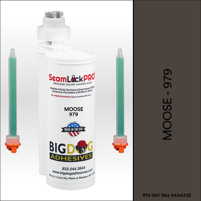 SeamLock PRO Moose Stone Color Adhesive Cartridge  Dripless SL9979
