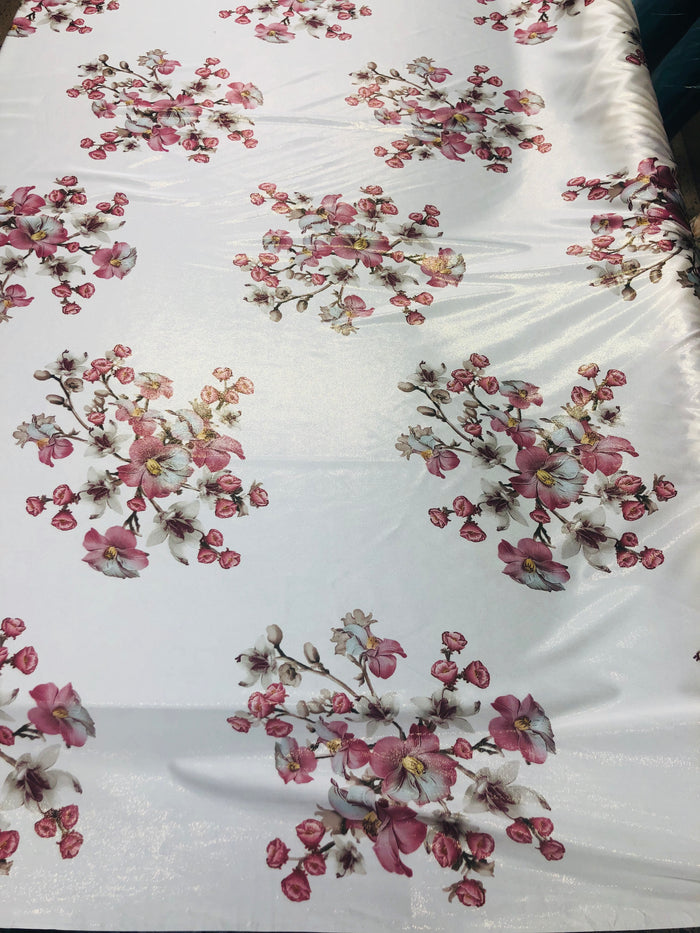 sessile print silky polyester lame