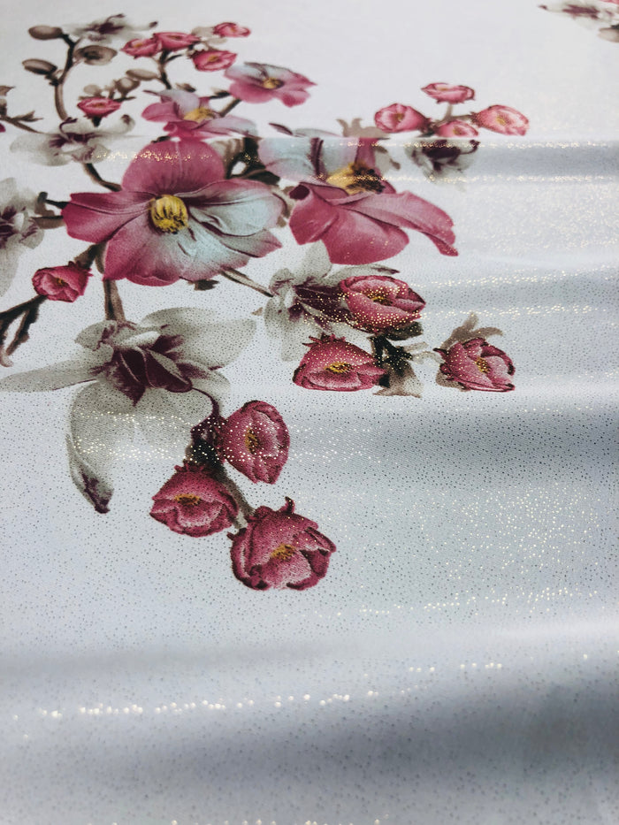 sessile print silky polyester lame