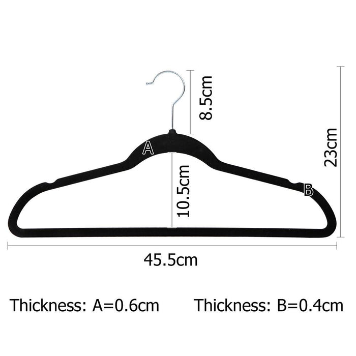 Set of 200 Velvet Coat Hangers