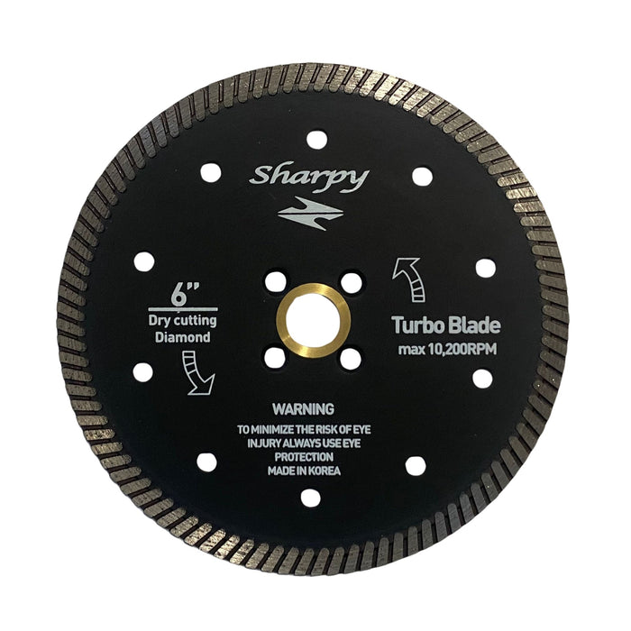 Sharpy 6 Inch Super Premium Turbo Blade for Stone Cutting