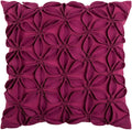 SNEDKER MAGENTA SOLID BOTANICAL PETALS URBAN FARMHOUSE THROW PILLOW
