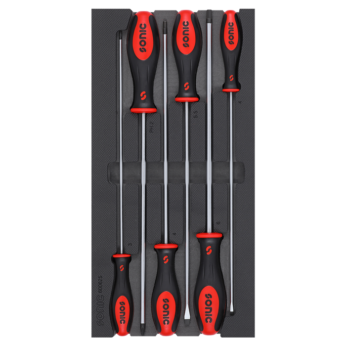Sonic Tools Long Screwdriver Set, 6 Pieces 1/3 - Small