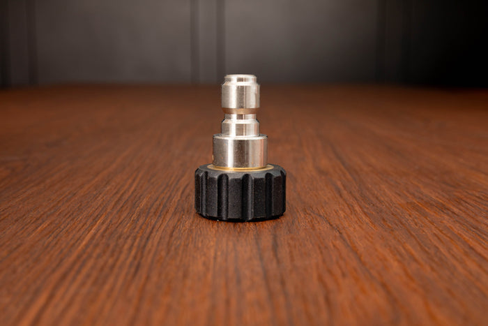 Stainless Steel M22 Female (14mm) to 3/8" QD Plug