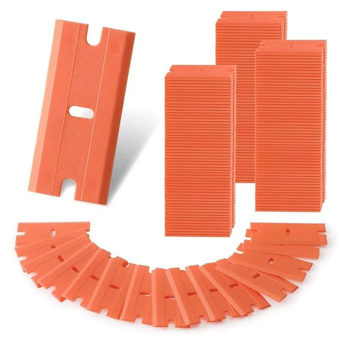 Stone, Plastic Razor Blades, 100 Per Box