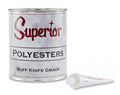 Superior Buff Polyester Knife Grade Adhesive — Quart