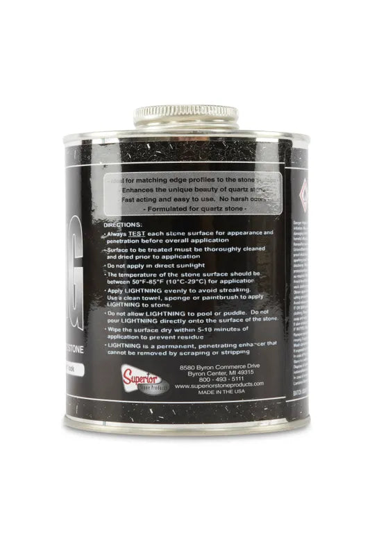 Superior LIGHTNING Instant Color Enhancer For Engineered QUARTZ - side view