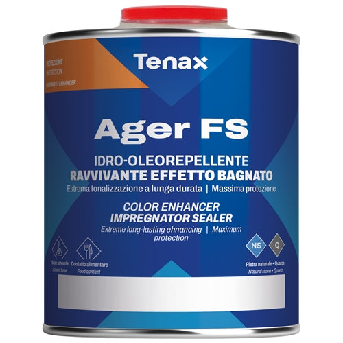 Tenax Ager FS Water-Based Color Enhancing Sealer  1 Quart - dimensions