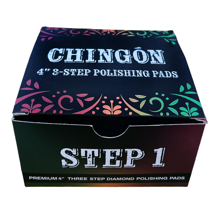Tenax Chingon 4 Inch Premium 3 Step Polishing Pad for Granite and Quartz