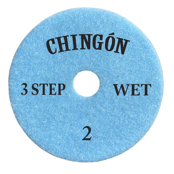 Tenax Chingon 4 Inch Premium 3 Step Polishing Pad for Granite and Quartz