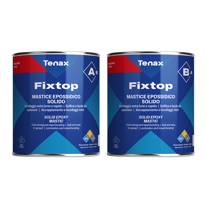 Tenax Fixtop and Fixdeck Epoxy Parts for Stone and Porcelain Bonding