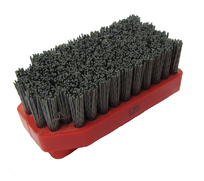 Tenax Frankfurt Silicon Carbide Antiquing Brush — Grit 24, 14 cm, for Soft Stone