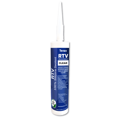 Tenax RTV Silicone Sealant Clear 305 ML for Stone Installation