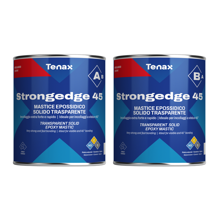 Tenax StrongEdge Express Epoxy Parts for Stone and Porcelain Bonding