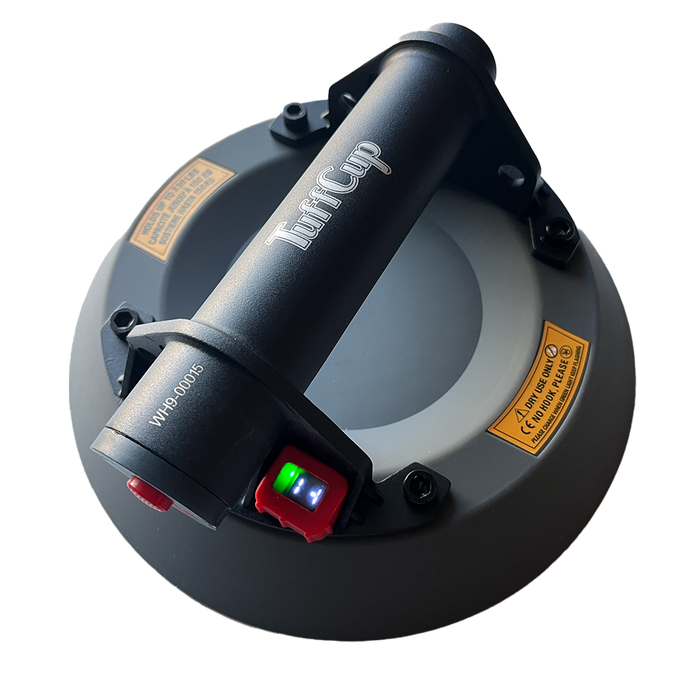 Tenax TuffCup Eos 9" LED Electric Battery Powered Vacuum Cup for Heavy-Duty Lifting