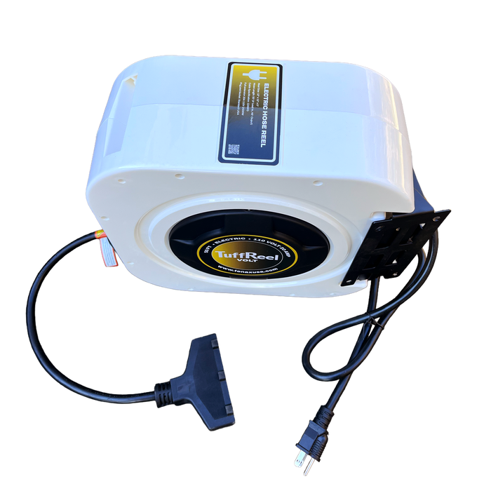 Tenax TuffReel Volt 50 FT Retractable Electric Cord Reel for Stone Fabrication Shops