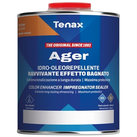 Tenax Water Ager Water-Based Color Enhancing Sealer  1 Liter - close-up detail