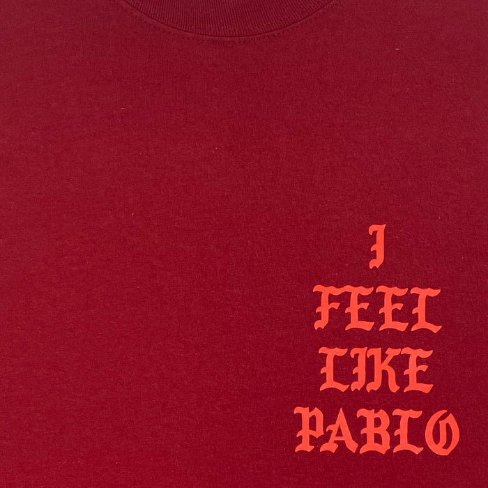 The Life of Pablo 2016 OG ‘Ultralight Beam’ Long Sleeve In Burgundy