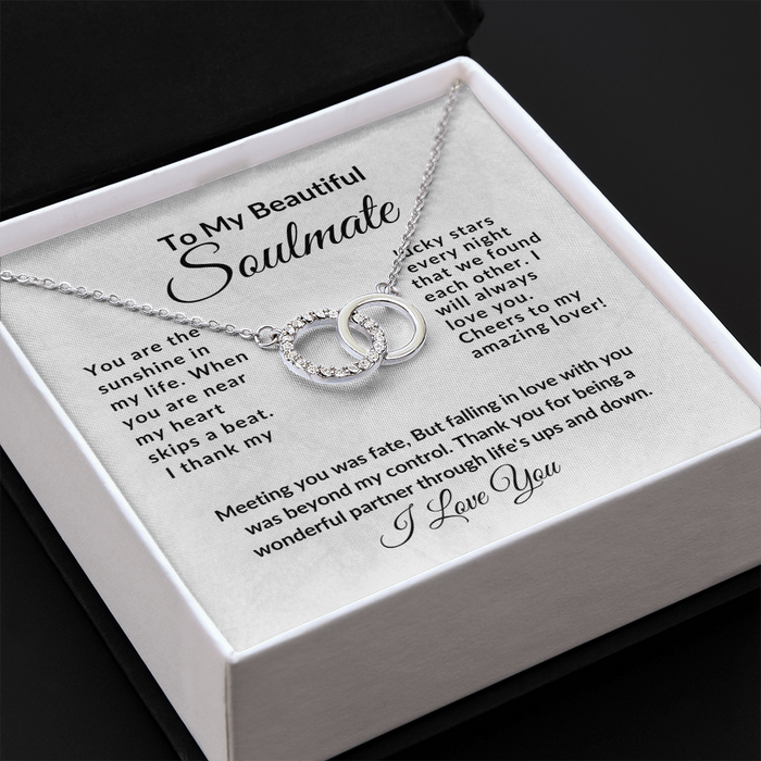 To My Beautiful Soulmate-Better-Perfect Pair Necklace