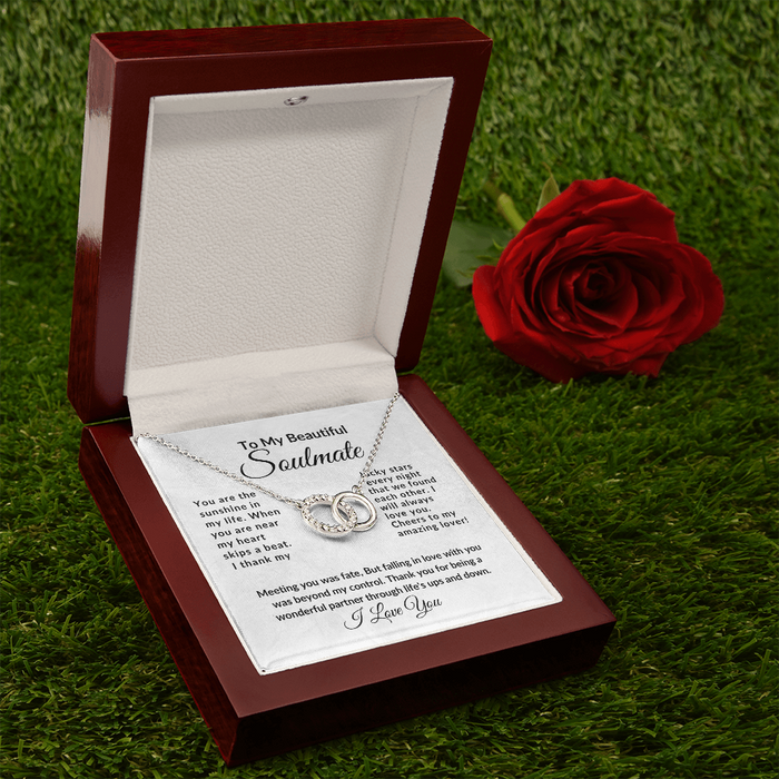 To My Beautiful Soulmate-Better-Perfect Pair Necklace