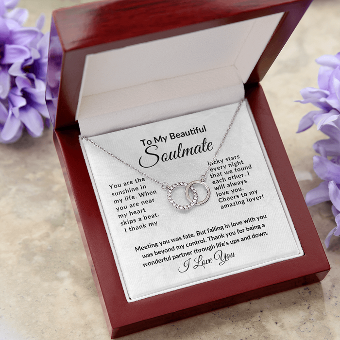 To My Beautiful Soulmate-Better-Perfect Pair Necklace
