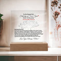 To My Dearest Son-How to Become Financially Free & Increased Income -Square Acrylic Plaque!