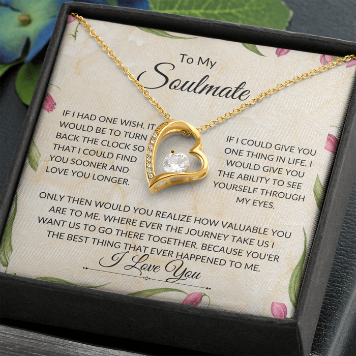 To My Soulmate - Forever Love Necklace-LP