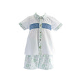 Toile Fairytale Green Handsmocked Boy 2-Pc Set