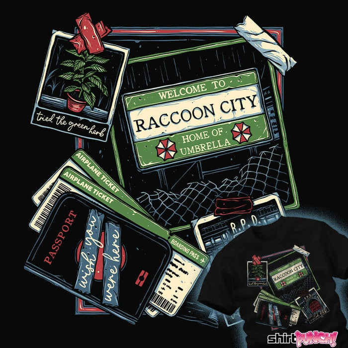 Daily_Deal_Shirts Travel To Raccoon City