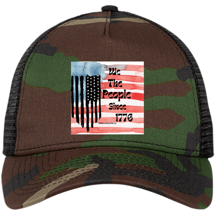 WE THE PEOPLE SINCE 1776 (1) NE205 Embroidered Snapback Trucker Cap